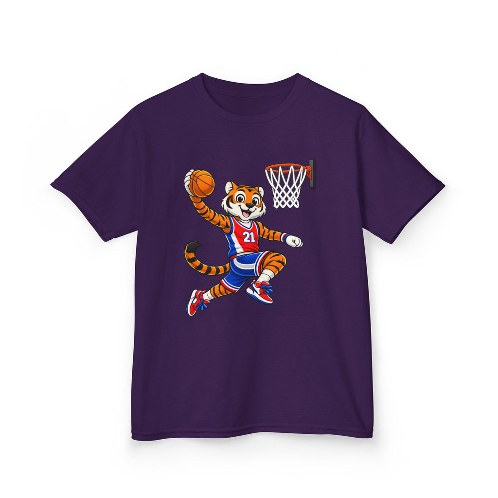 Kids Basketball Tiger T-Shirt – Dunking Tiger Graphic Tee