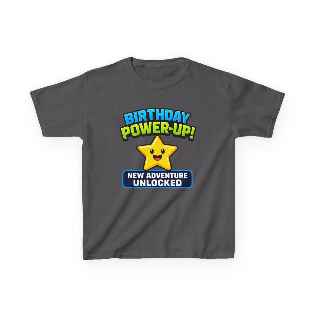 Kids Birthday Gamer T-Shirt – Level Up Graphic Tee