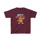 Kids Cookie T-Shirt — 'See It. Smash It.' Cartoon Cookie Character Graphic Tee