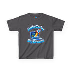 Kidxtr™ Kids Coder T-Shirt — 'Little Coder, Big Dreams' Tech Graphic Tee