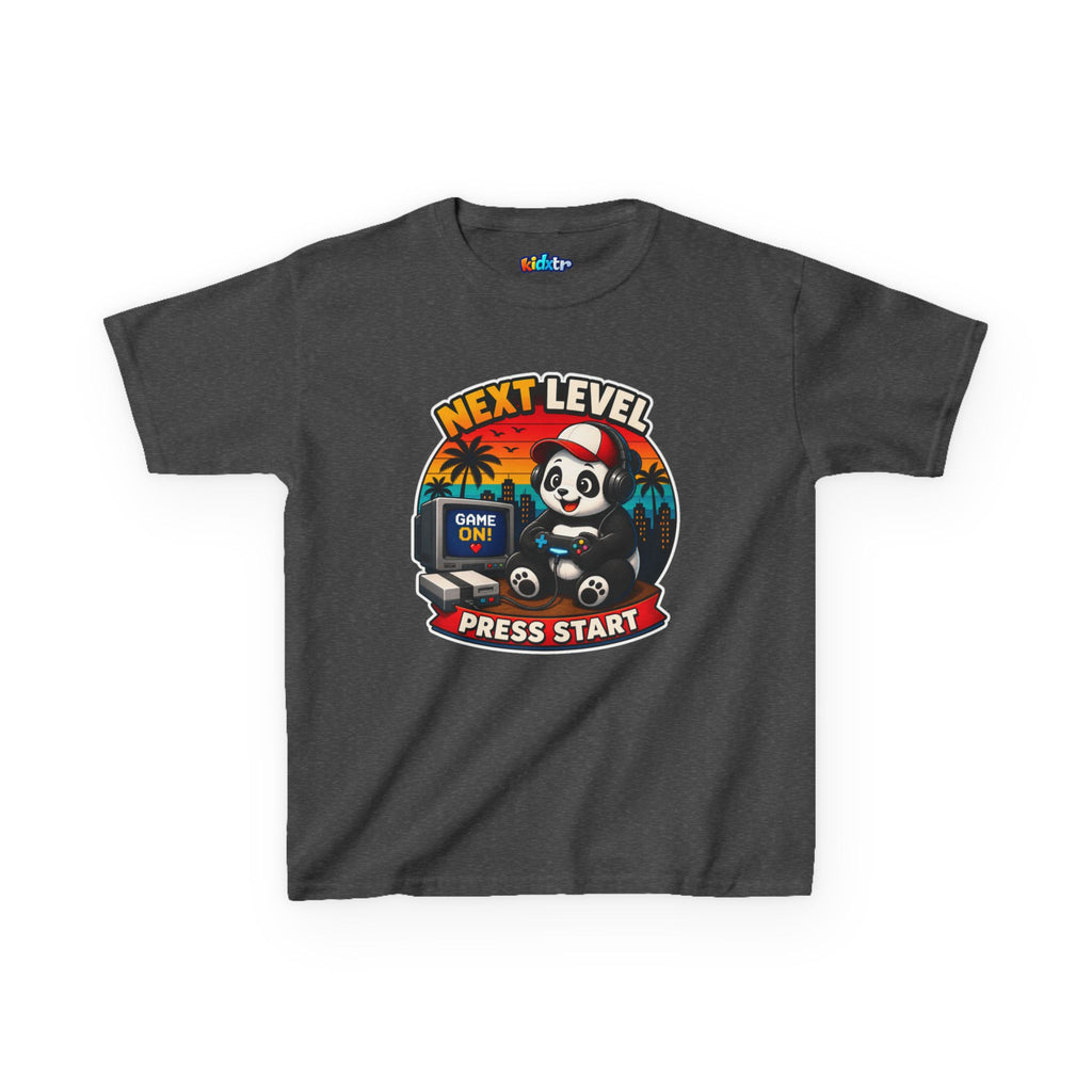 Kidxtr™ Kids Gamer T-Shirt — 'Press Start' Retro Gaming Graphic Tee