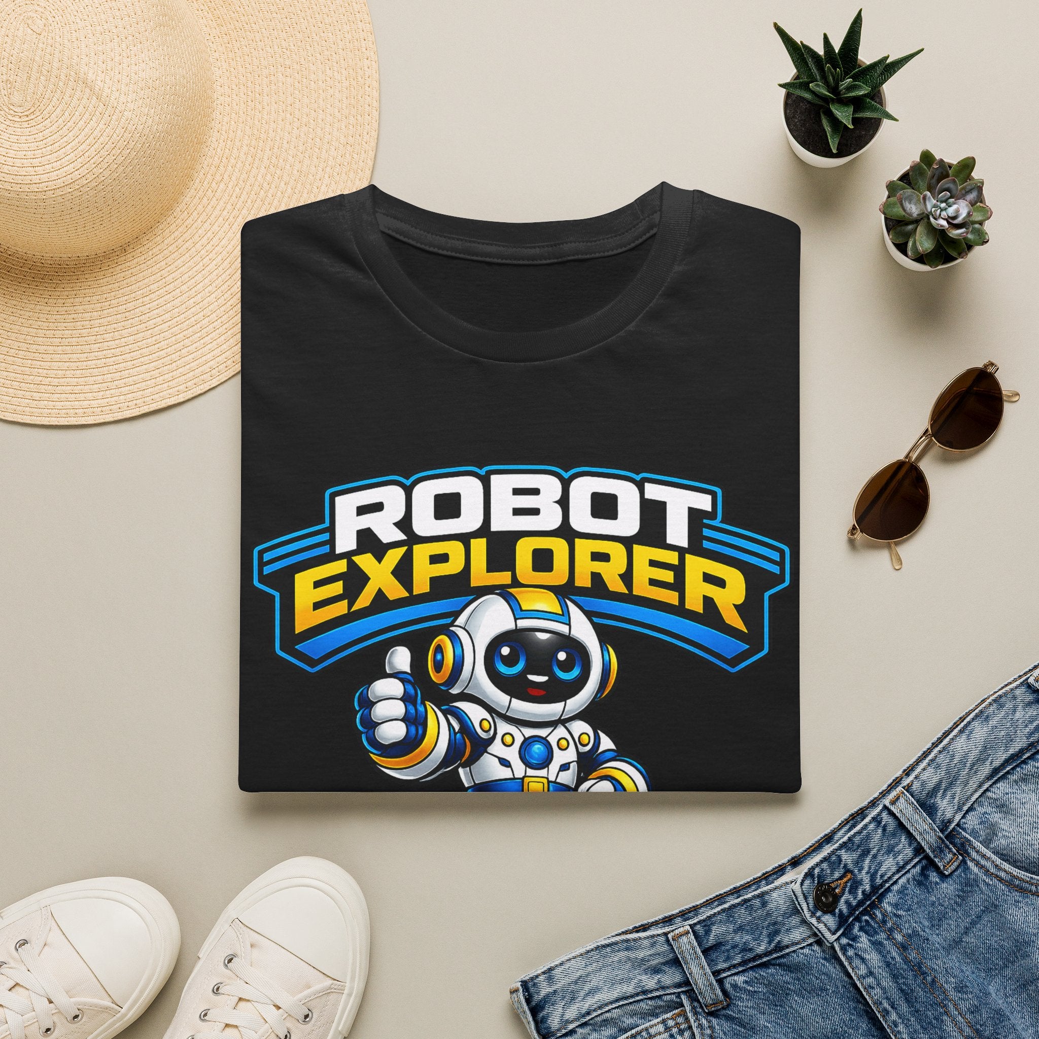Kidxtr™ Mom Robot T-Shirt — 'Powered by Love & Patience' Robot Explorer Graphic Tee