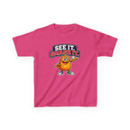 Kids Cookie T-Shirt — 'See It. Smash It.' Cartoon Cookie Character Graphic Tee