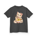 Kids Ramen T-Shirt — 'Ramen Lover' Cute Kitten Eating Ramen Graphic Tee