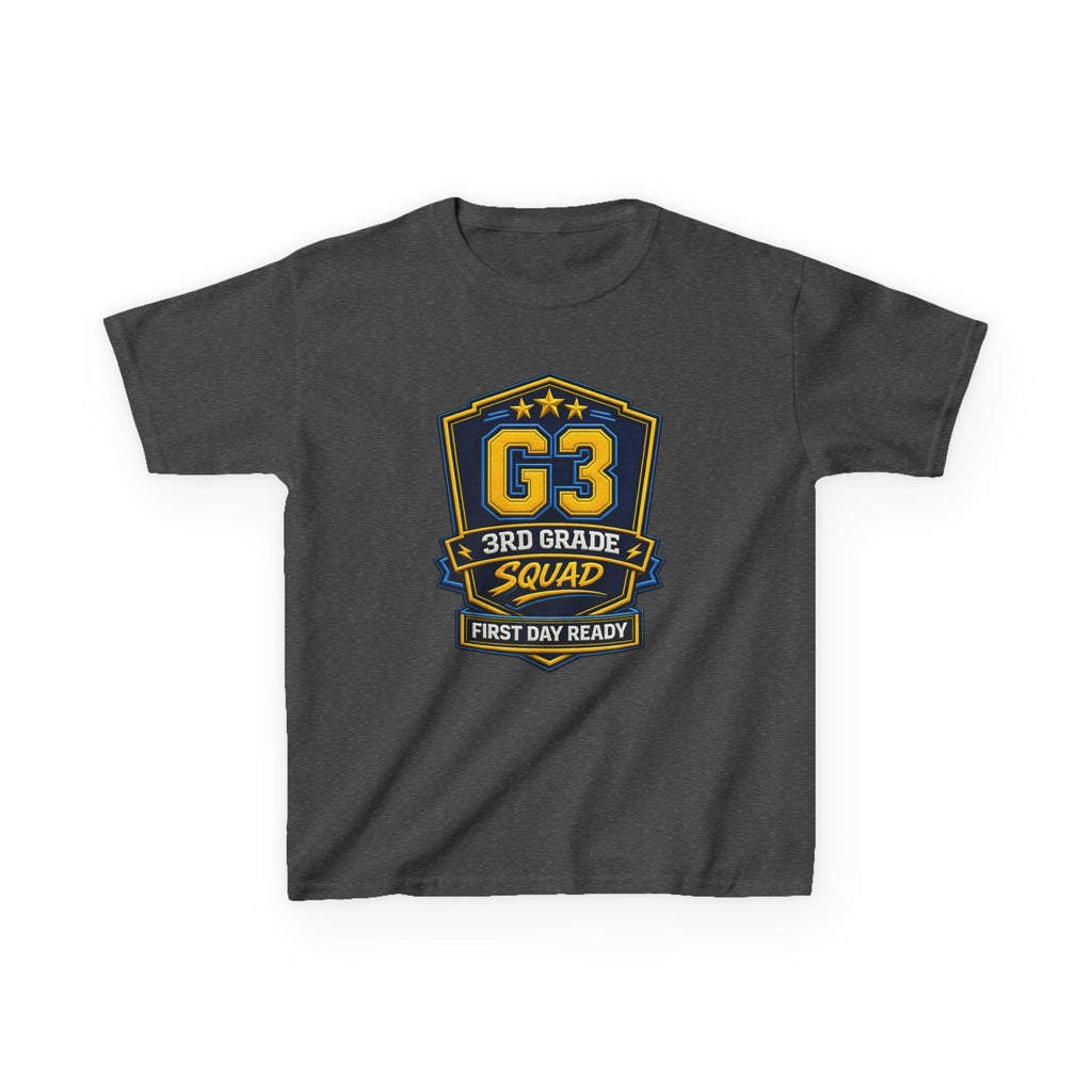 Kids 3rd Grade T-Shirt — 'G3 First Day Ready' Back-to-School Graphic Tee
