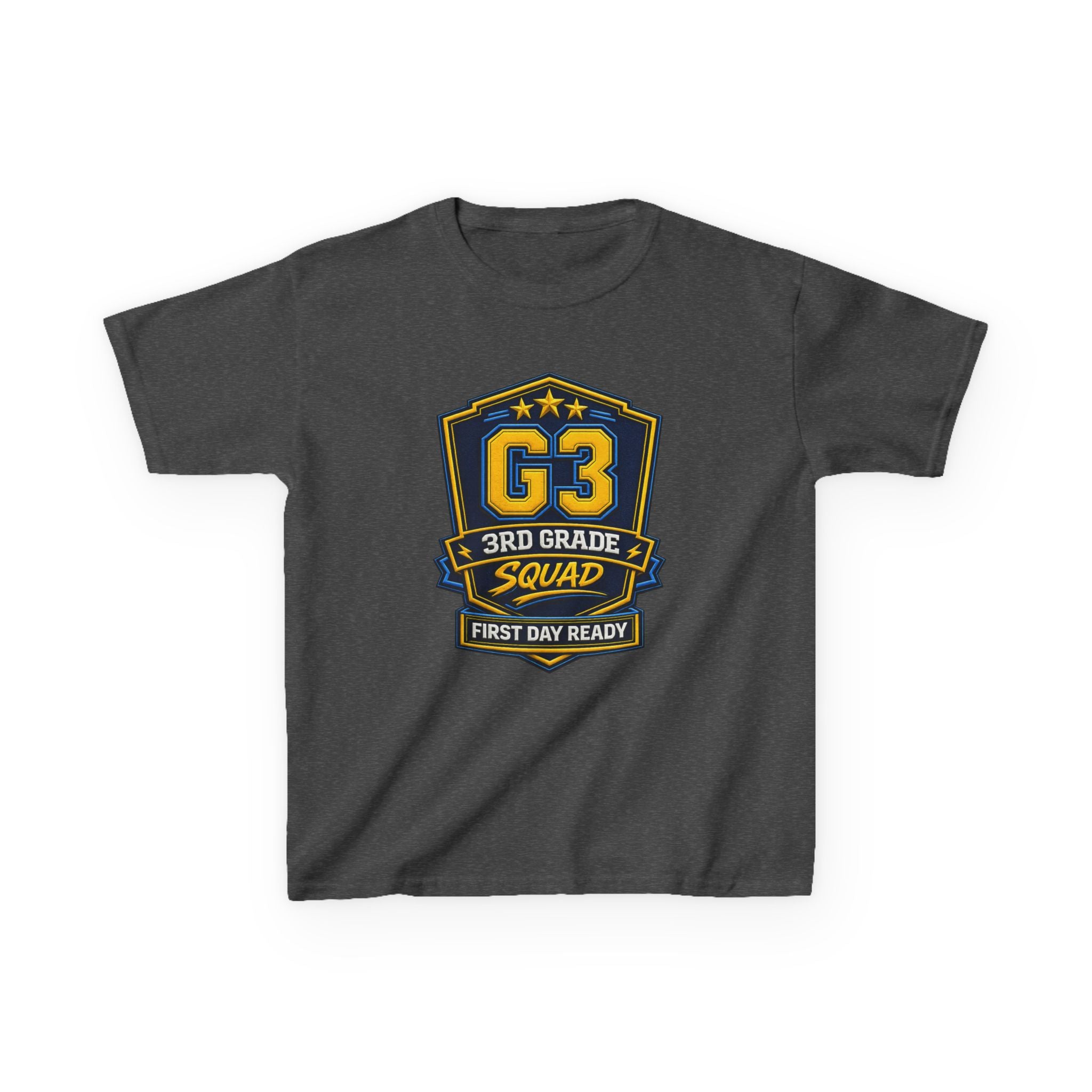 Kids 3rd Grade T-Shirt — 'G3 First Day Ready' Back-to-School Graphic Tee