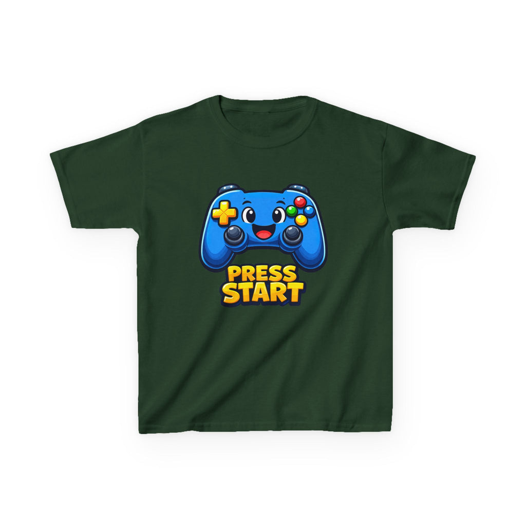 Kids Game Controller T-Shirt — 'Press Start' Gaming Graphic Tee