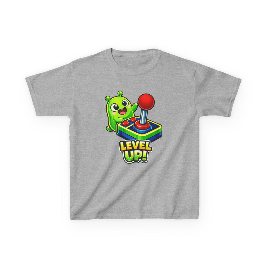 Kids Gamer T-Shirt — 'Level Up!' Gamer Alien Graphic Tee