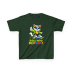 Kids Skateboard Cat T-Shirt — 'Roll Into School' Back-to-School Graphic Tee