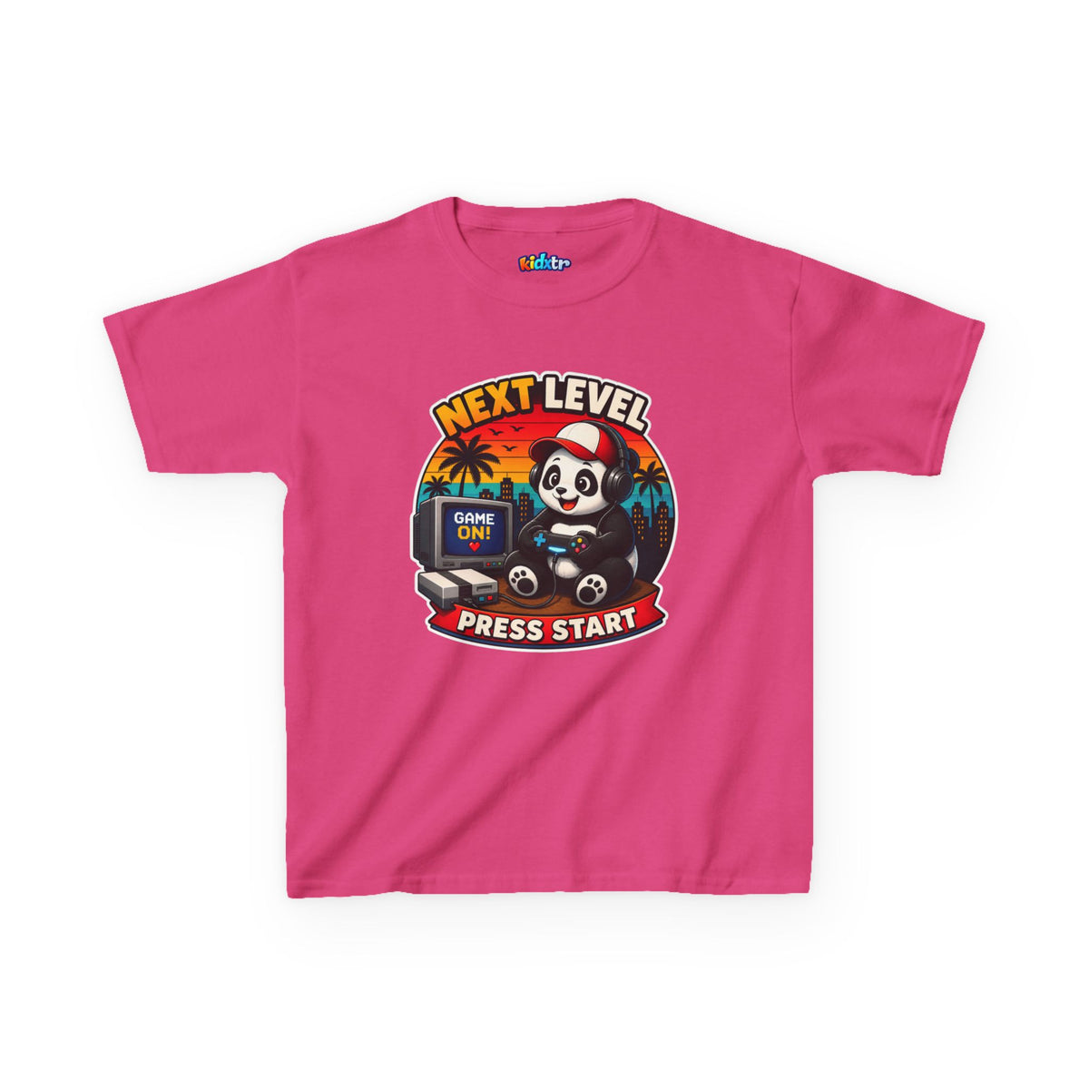 Kidxtr™ Kids Gamer T-Shirt — 'Press Start' Retro Gaming Graphic Tee