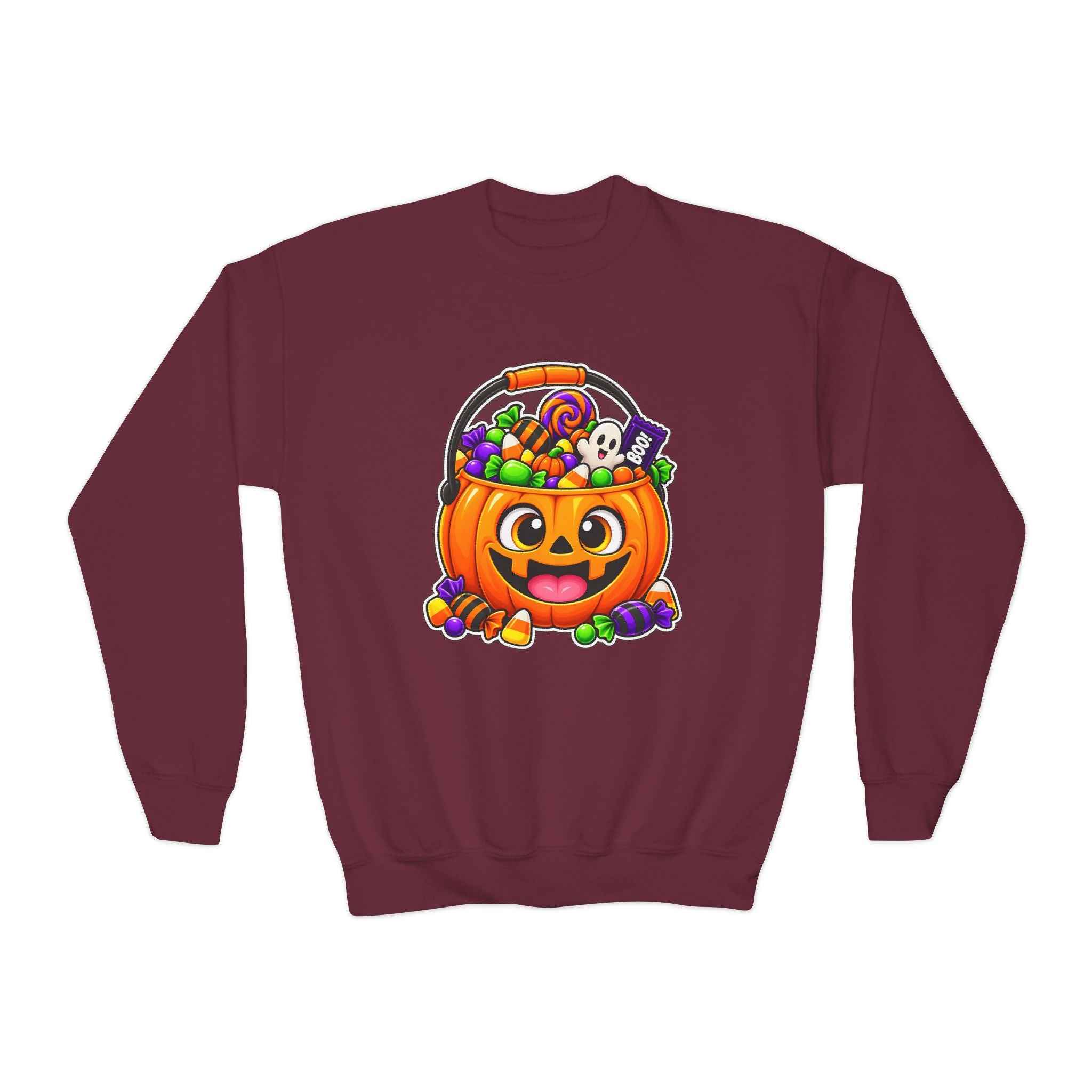 Kidxtr™ Kids Pumpkin Sweatshirt — 'Spooky Season' Halloween Graphic Crewneck