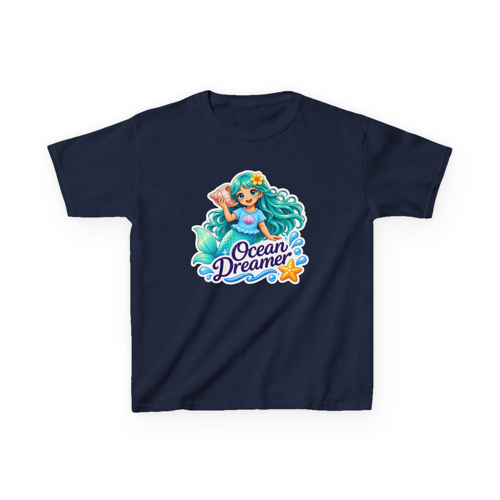 Kids Mermaid T-Shirt — 'Ocean Dreamer' Fantasy Graphic Tee