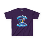 Kidxtr™ Kids Coder T-Shirt — 'Little Coder, Big Dreams' Tech Graphic Tee