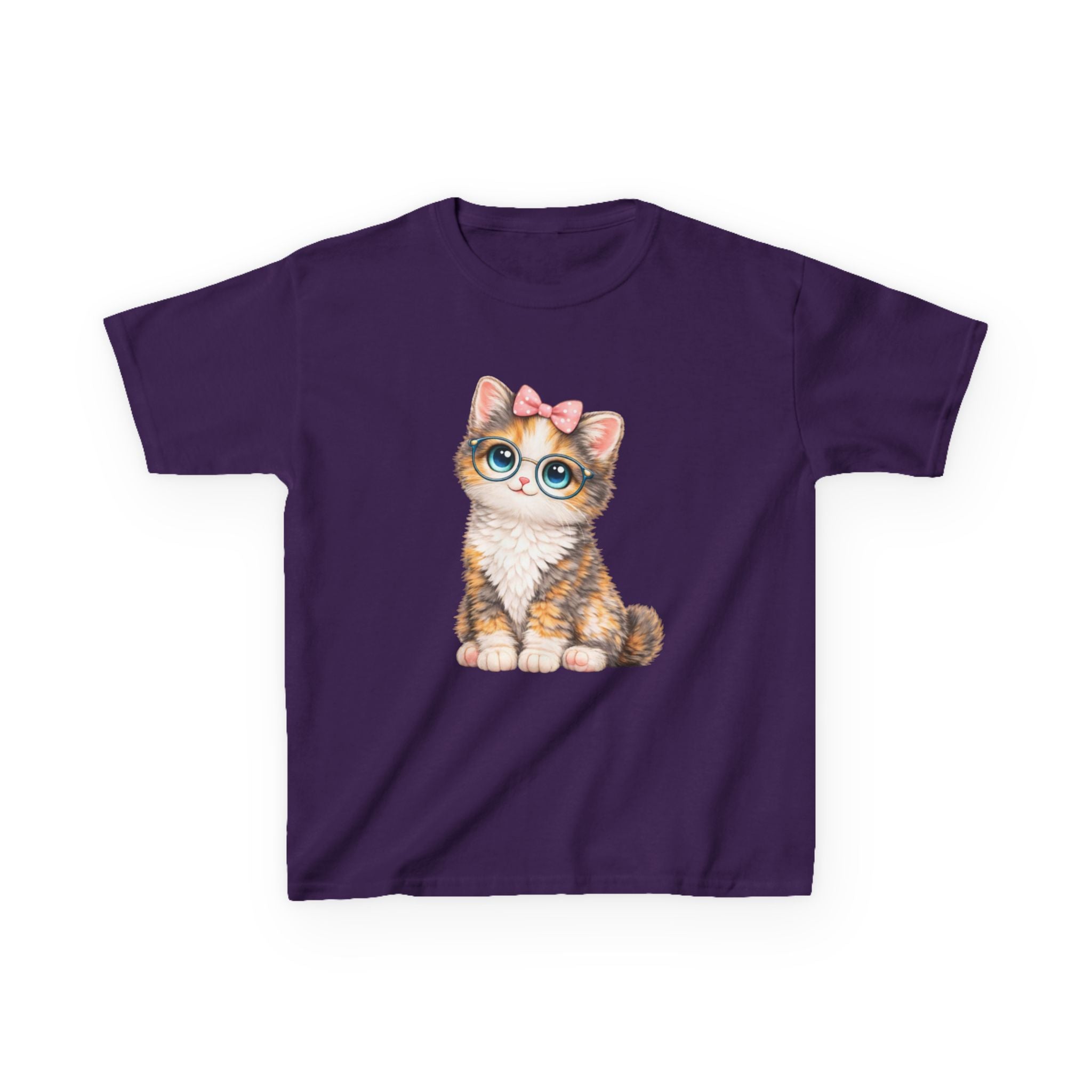 Kids Cat T-Shirt – Big-Eyed Kitten Graphic Tee