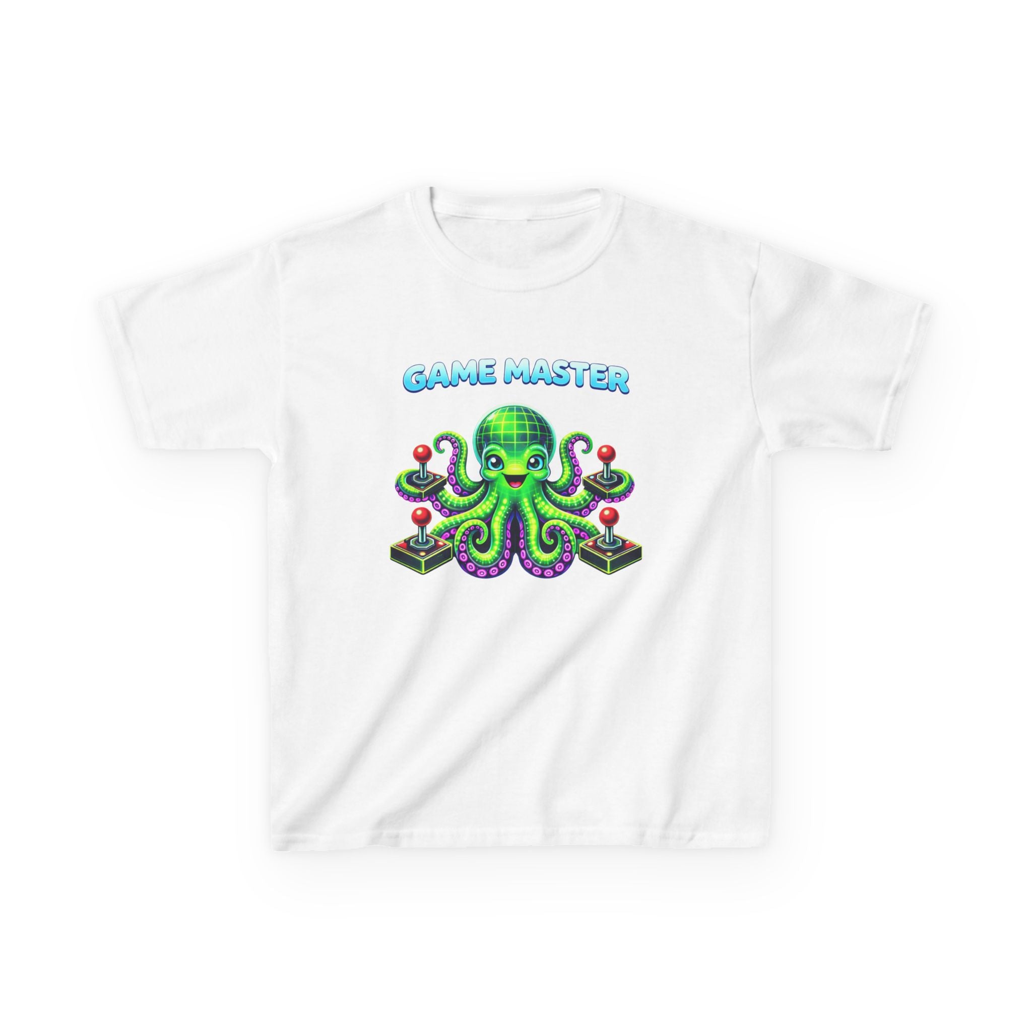 Kids Gaming T-Shirt — 'Game Master' Octopus Gamer Graphic Tee