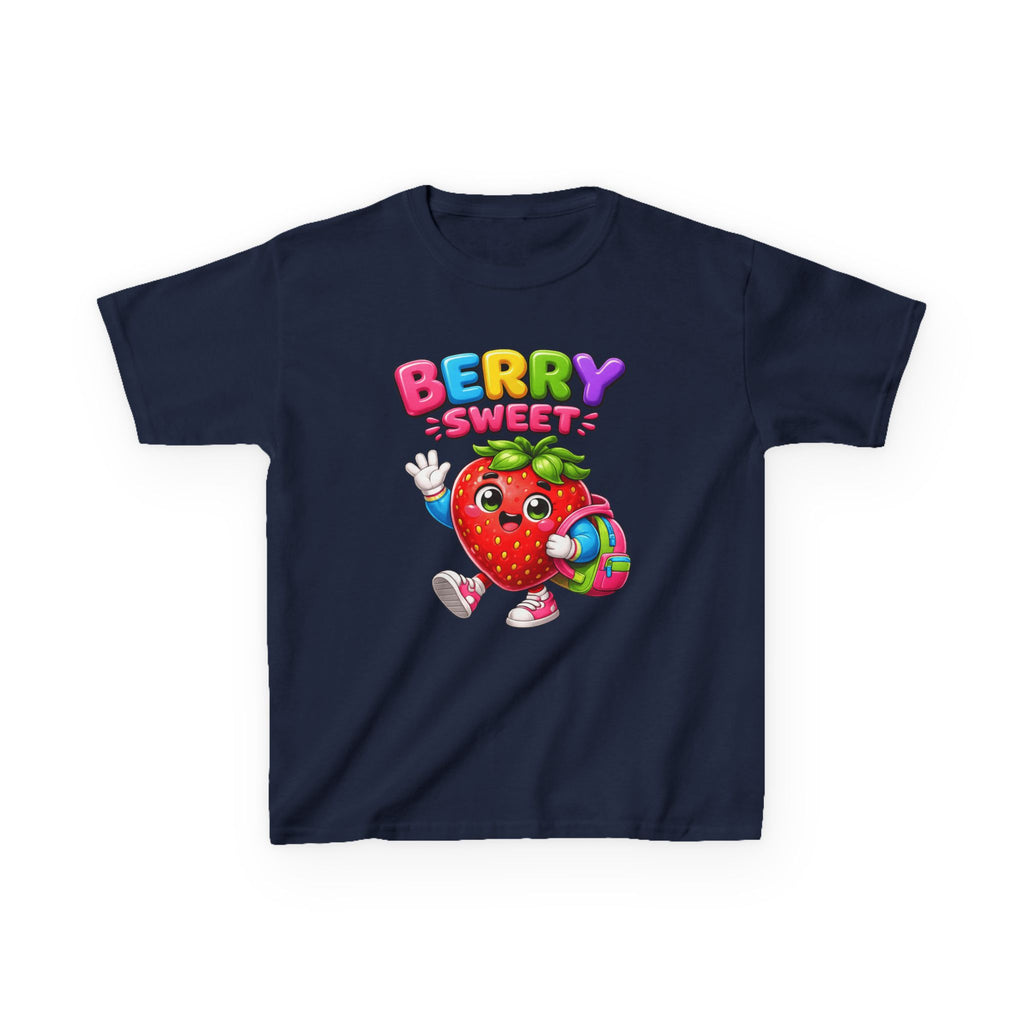 Kids Strawberry T-Shirt — 'Berry Sweet' Cute Strawberry Graphic Tee