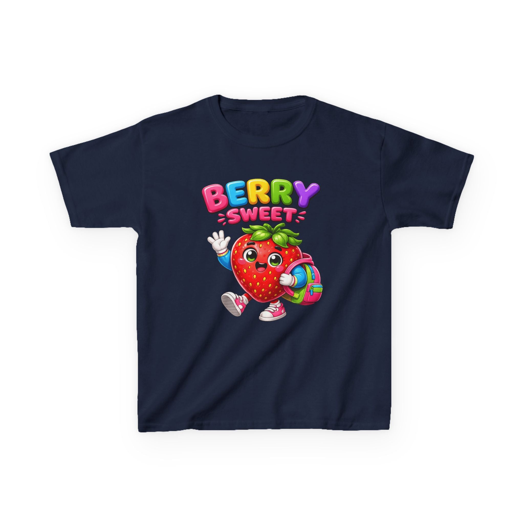 Kids Strawberry T-Shirt — 'Berry Sweet' Cute Fruit Graphic Tee