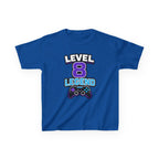 Kids Gaming T-Shirt — 'Level 8 Legend' Gamer Graphic Tee