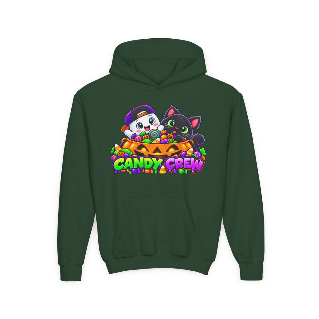 Kidxtr™ Kids Halloween Hoodie — 'Candy Crew' Halloween Graphic Hoodie