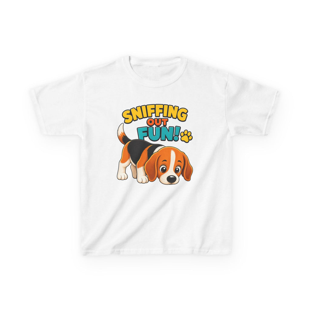 Kids Puppy Dog T-Shirt — 'Sniffing Out Fun!' Cute Puppy Graphic Tee