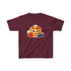 Kids Breakfast T-Shirt — 'Short Stack' Cute Pancake Stack with Smiling Berries Graphic Tee