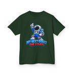 Kidxtr™ Kids Space T-Shirt — 'My Next Goal: The Stars' Astronaut Graphic Tee