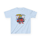 Kids Dance T-Shirt — 'Dance Mode On!' Cartoon Boombox Car Graphic Tee