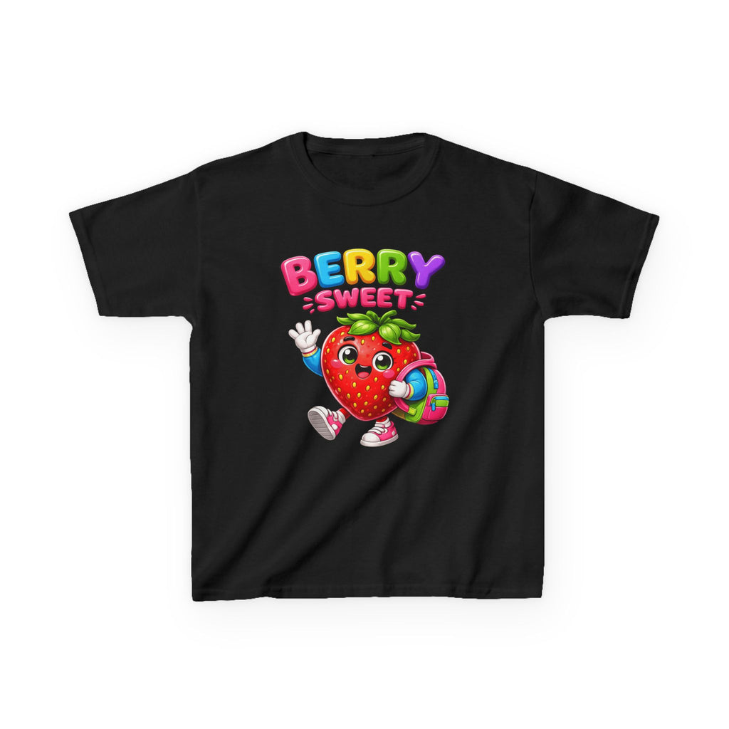 Kids Strawberry T-Shirt — 'Berry Sweet' Cute Strawberry Graphic Tee