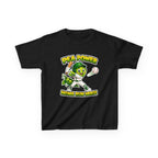 Kids Baseball T-Shirt — 'Pea Power Home Run Hero' Graphic Tee