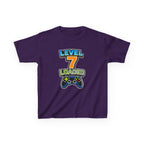 Kids Birthday T-Shirt — 'Level 7 Loaded' Birthday Gamer Graphic Tee