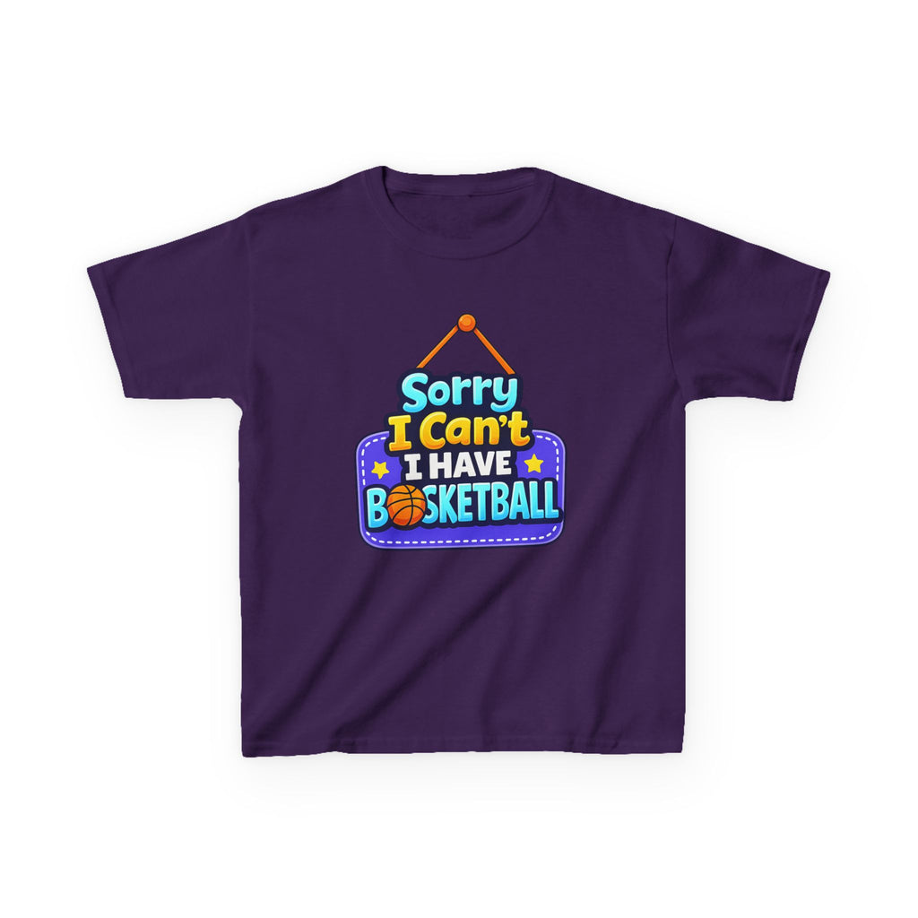 Sorry I Can't I Have Basketball - Kids T Shirt