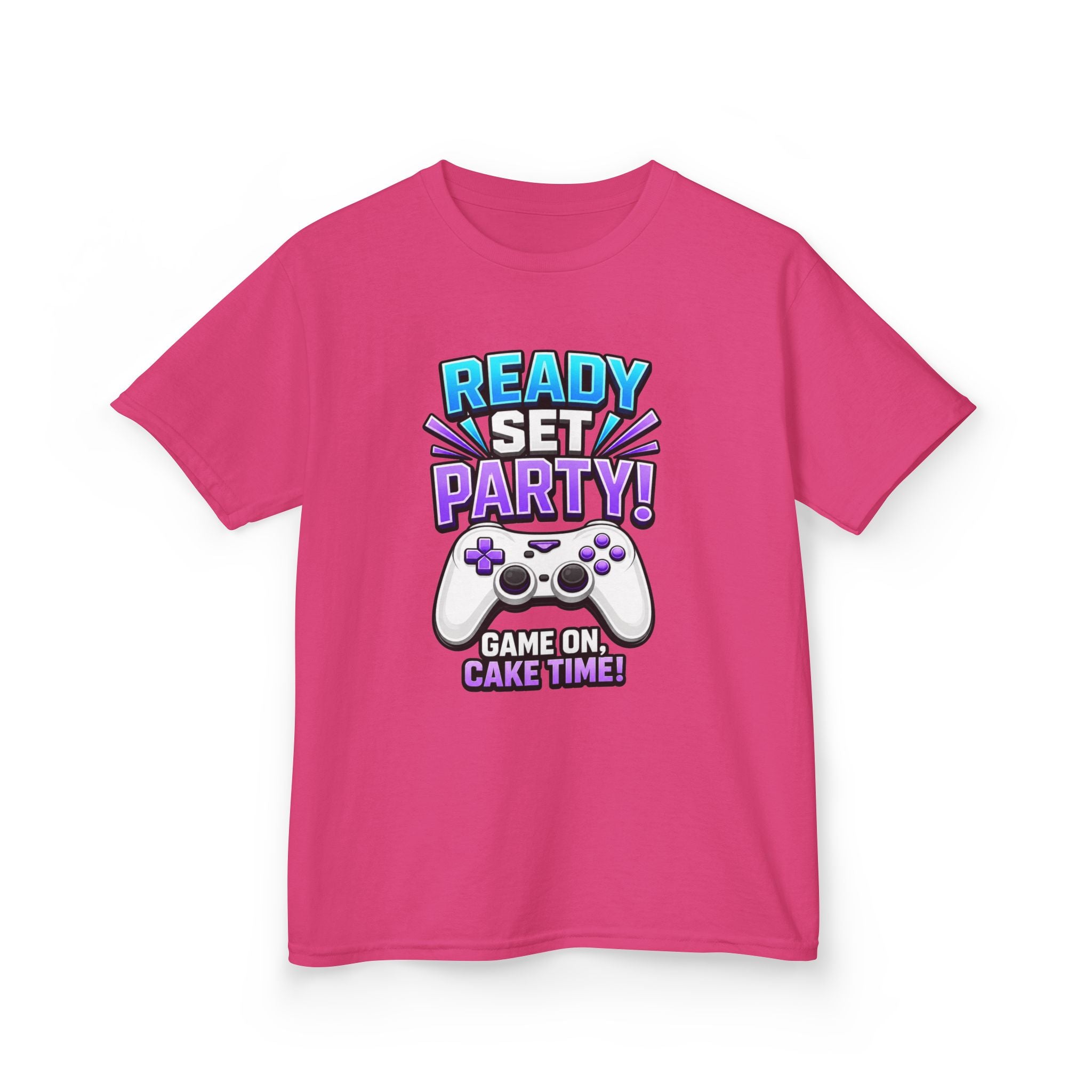 Kids Party T-Shirt — 'Ready, Set, Party!' Gaming Graphic Tee