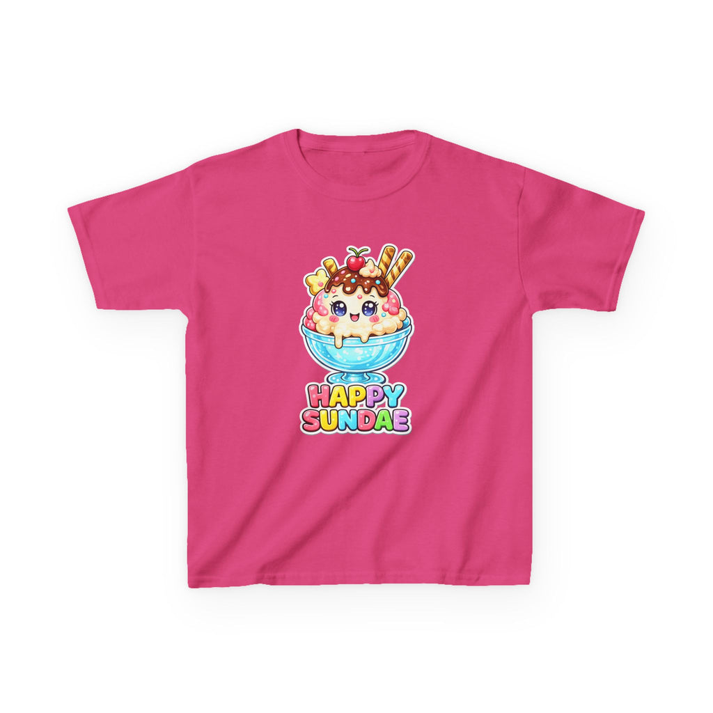 Kids Ice Cream T-Shirt — 'Happy Sundae' Kawaii Graphic Tee