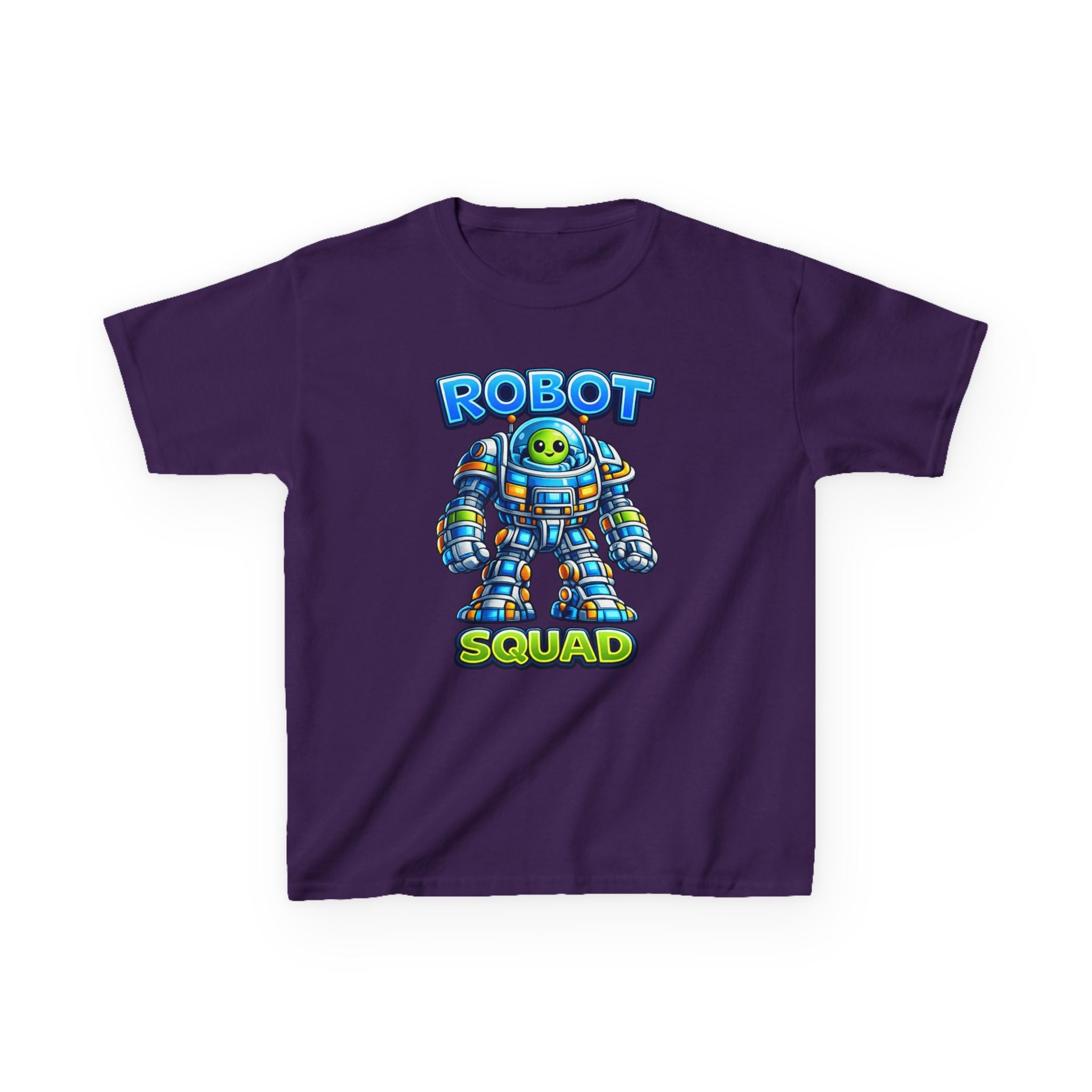 Robot Squad Kids T‑Shirt — Colorful Cute Mech Tee for Boys & Girls