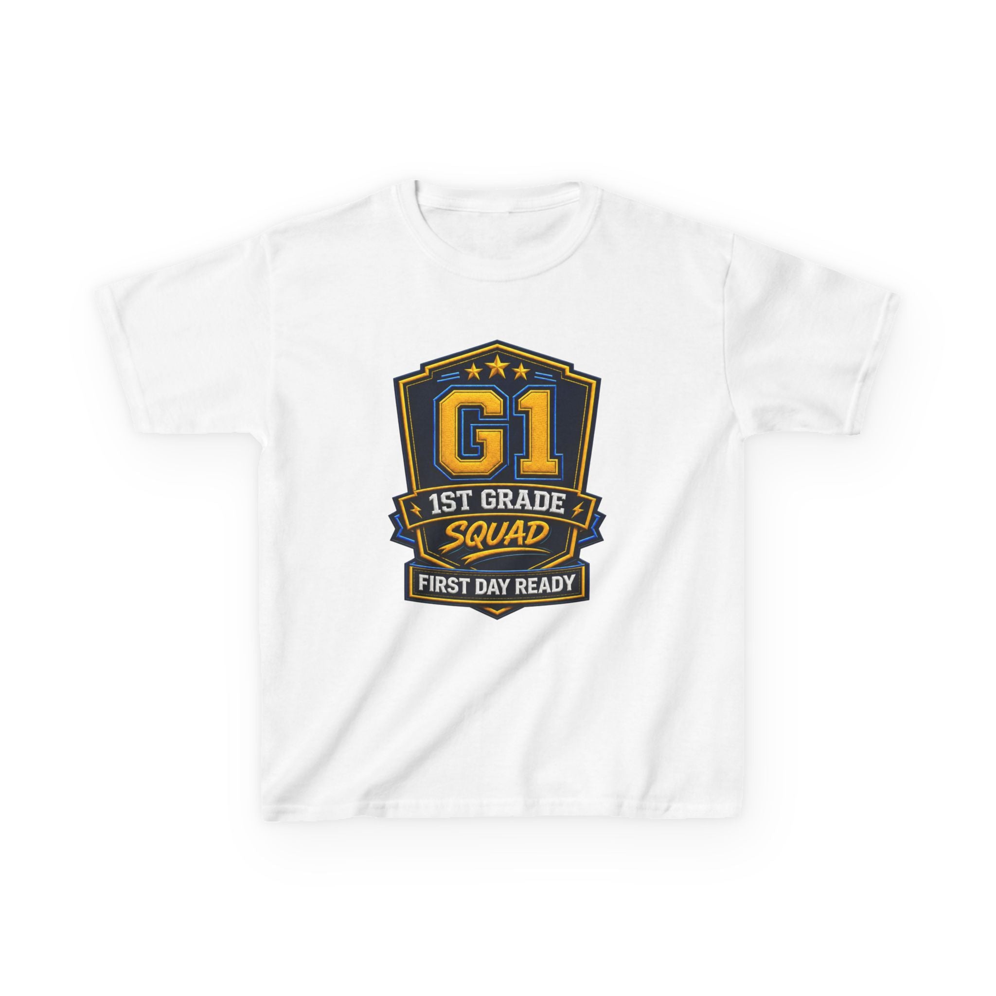 Kids 1st Grade T-Shirt — 'G1 First Day Ready' Back-to-School Graphic Tee