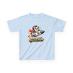 Kids Tee — "Dream Big Explore More" Rocket Dog Space Graphic