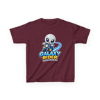 Kids Space T-Shirt — 'Galaxy Rider' Alien Scooter Cosmic Graphic Tee