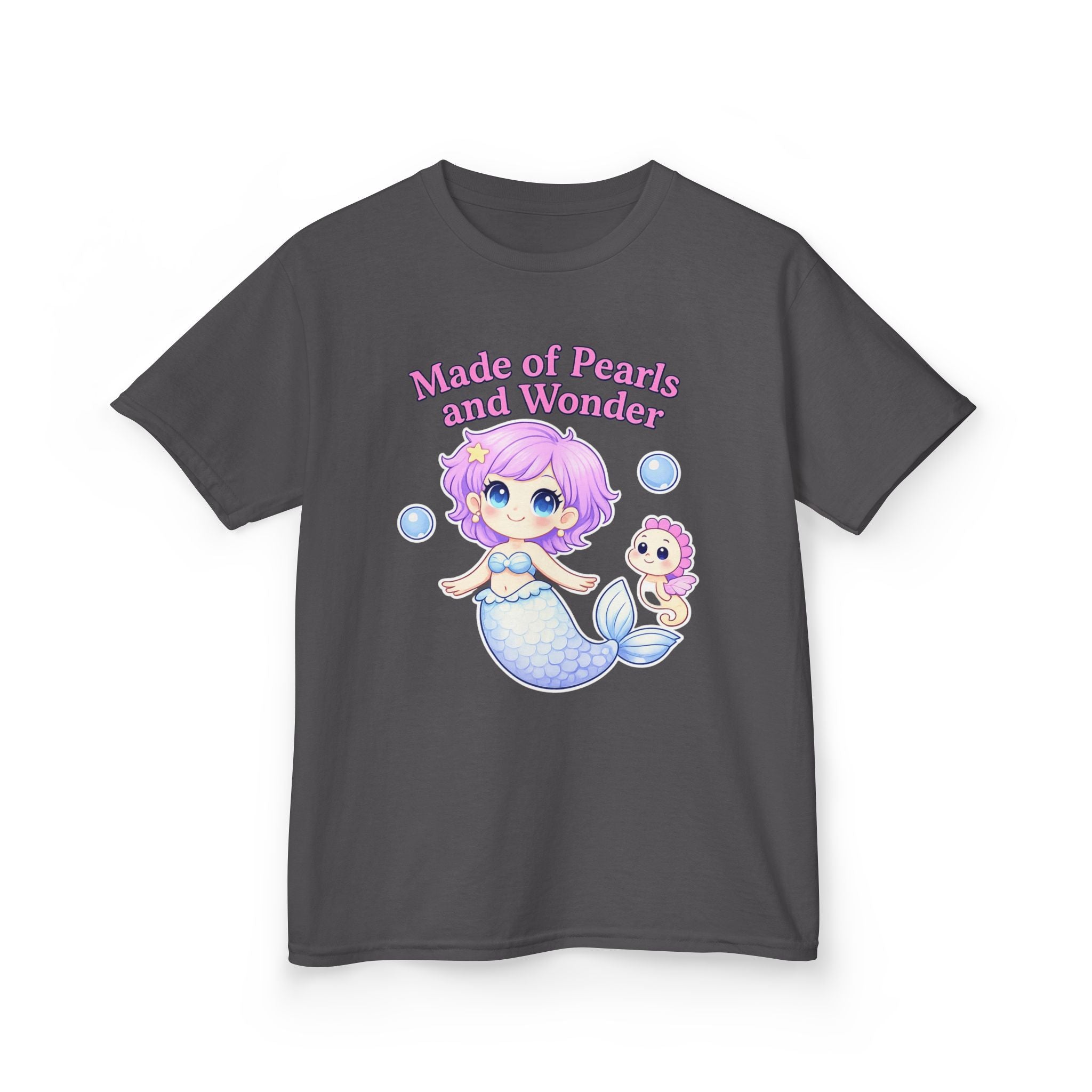 Kids Ocean T-Shirt — 'Make A Splash!' Mermaid & Seahorse Graphic Tee