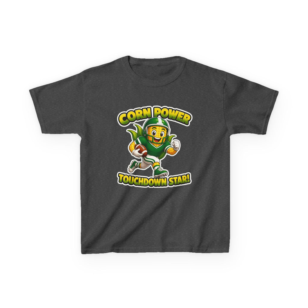 Kids Football T-Shirt — 'Corn Power' Touchdown Star Graphic Tee