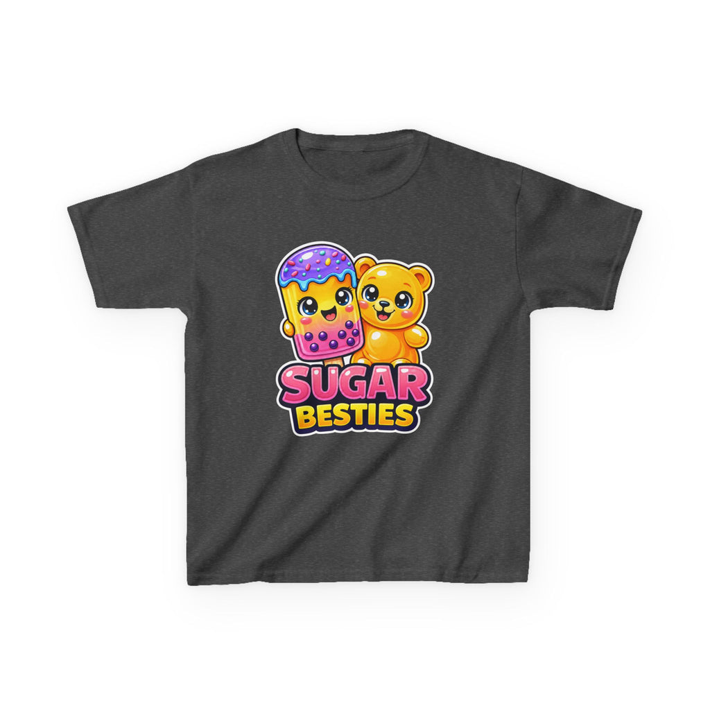 Kids Candy T-Shirt — 'Sugar Besties' Cute Bear & Popsicle Graphic Tee