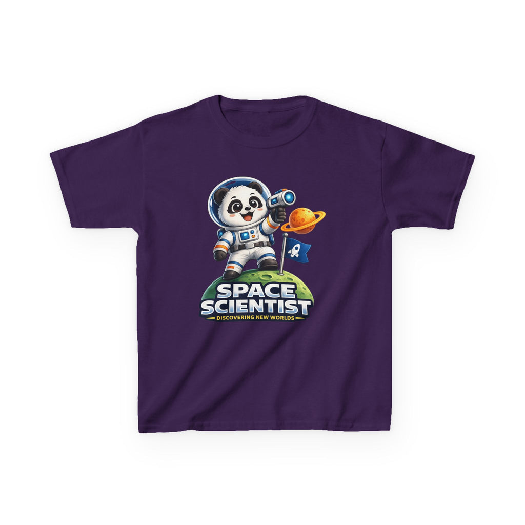 Kids Tee — 'Space Scientist' Panda Astronaut Shirt