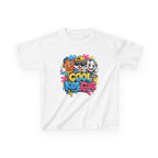 Kids Graphic T-Shirt — 'Cool Kids Club' Fun Cartoon Crew Tee