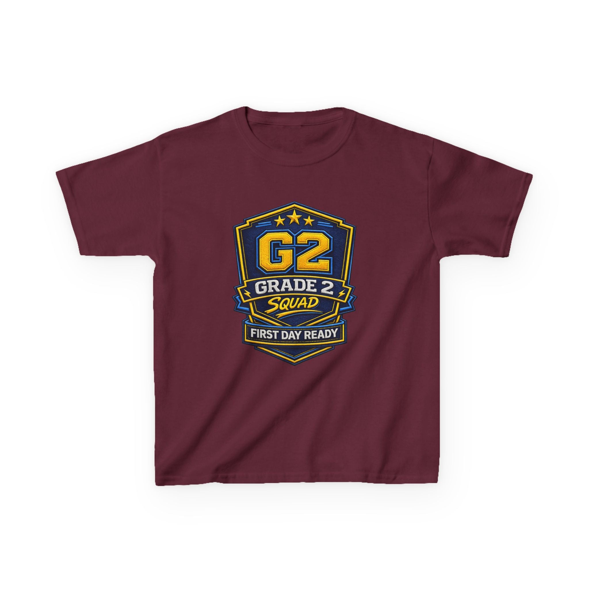 Grade 2 Squad Kids T‑Shirt — "G2 Grade 2 Squad: First Day Ready" Back‑to‑School Tee