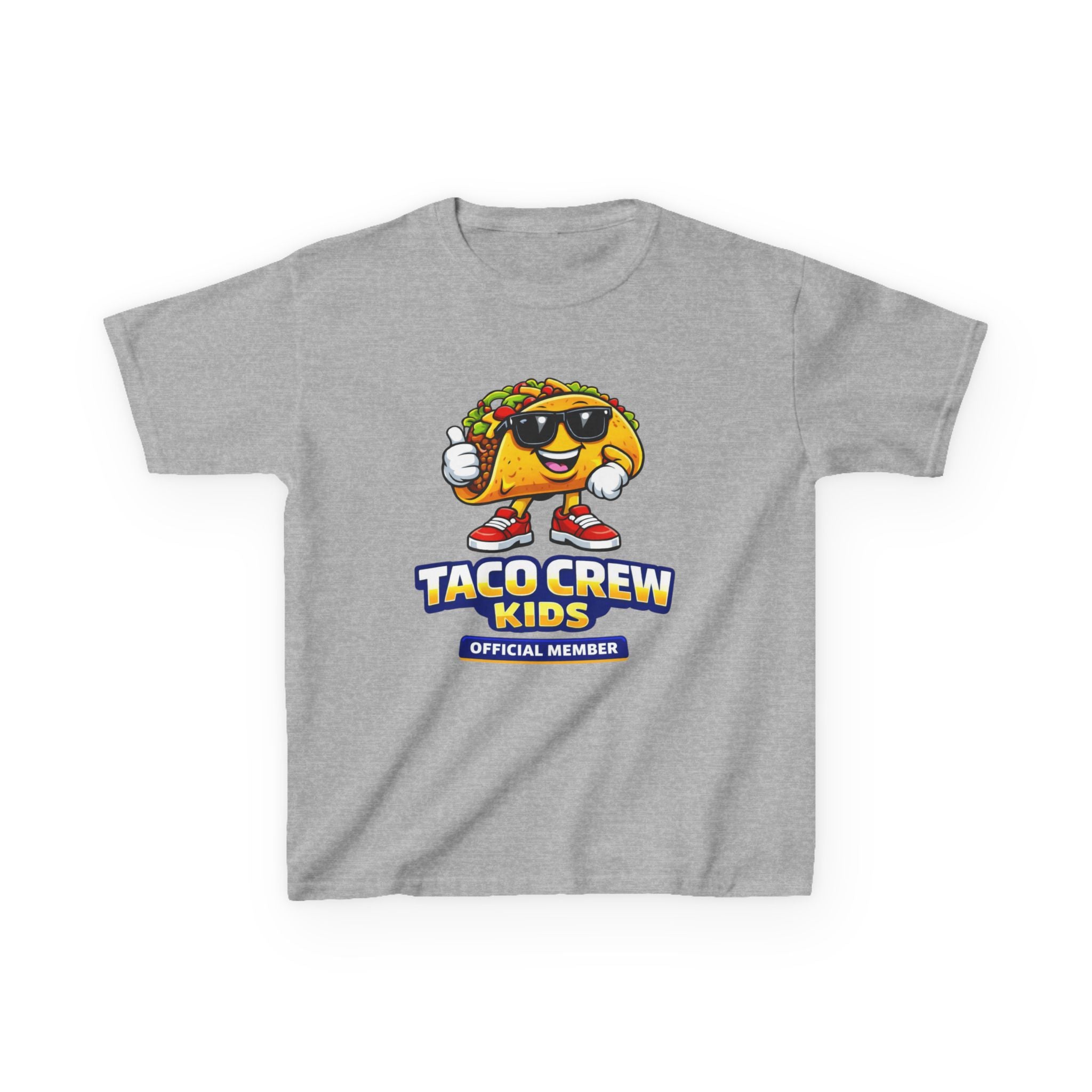 Kids T-Shirt — 'Taco Crew Kids: Official Member' Cute Taco Graphic Tee