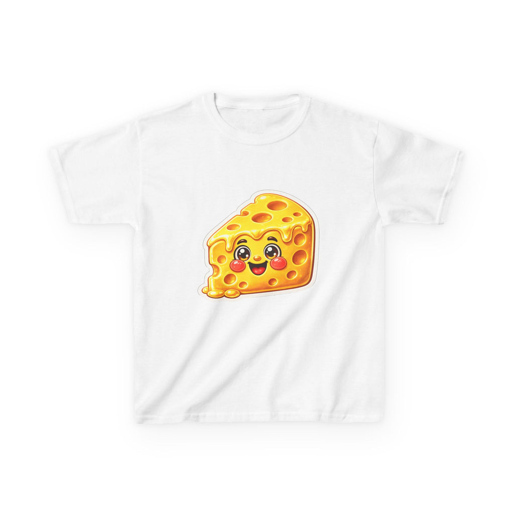Kids Food T-Shirt — 'Say Cheese' Cute Smiling Cheese Cartoon Graphic Tee