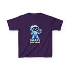 Kids Robot T-Shirt — 'Smart Like Mom' Cute Robot Graphic Tee