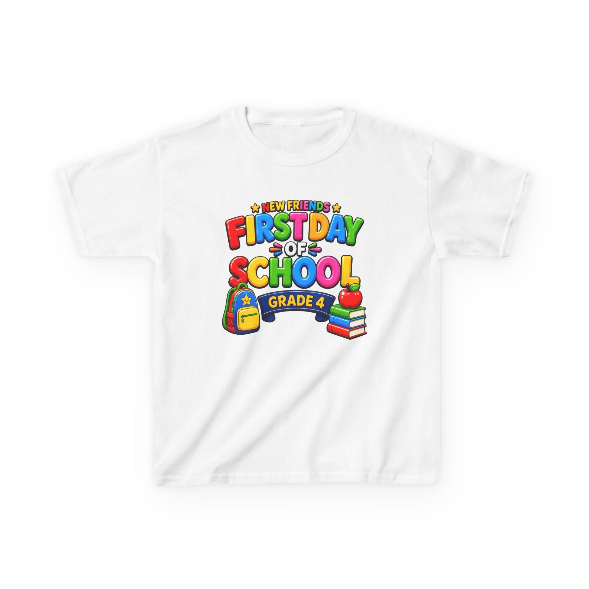Kids School T-Shirt — 'Grade 5' First Day of School Back-to-School Graphic Tee