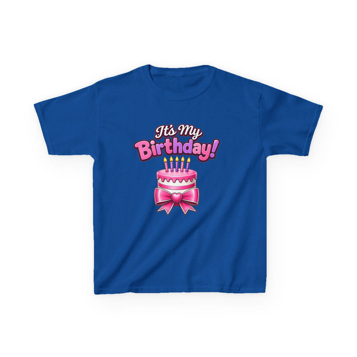 Kidxtr™ Kids Birthday Girl T-Shirt — 'It's My Birthday!' Celebration Graphic Tee