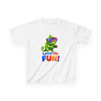 Kids Gaming T-Shirt — 'Level Up Fun!' Chameleon Gamer Graphic Tee