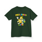 Kids Banana T-Shirt — 'Peel Good Life' Cartoon Banana Graphic Tee